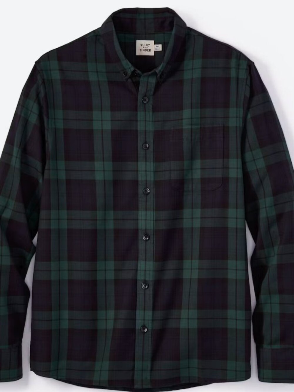 Flint and Tinder Everyday Twill Shirt, Large, Blackwatch